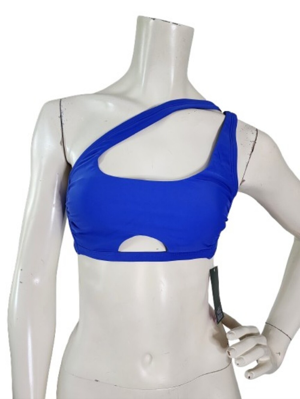 Wild Fable Bikini Top Womens S Blue One-Shoulder NEW